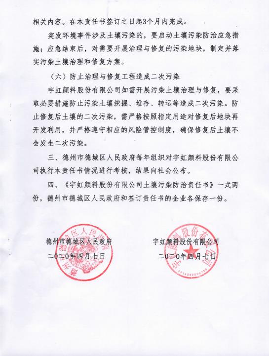精东影业传媒APPV16颜料股份有限公司土壤污染防治责任书